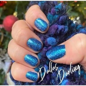 Dallas Darling  Color Street Sparkling Blue Nail Strips Dallas Darling